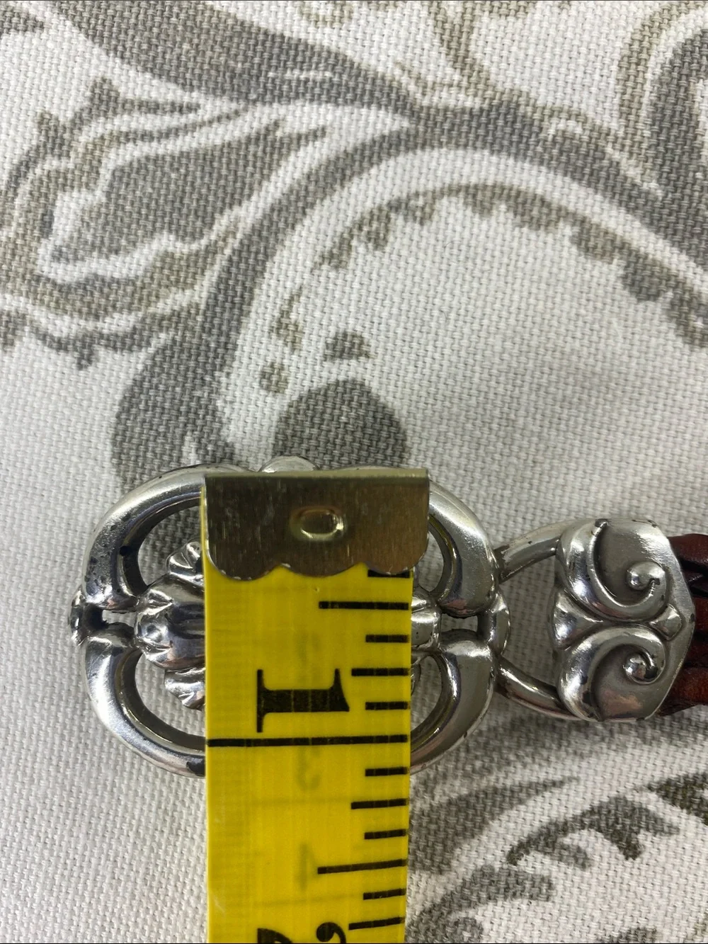vintage Brighton leather belt  concho accents